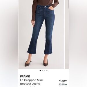 FRAME Le Cropped Mini Boot Cut Jeans